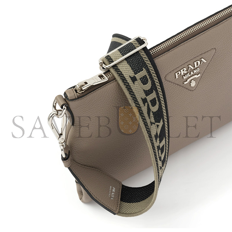 PRADA LEATHER SHOULDER BAG 1BH050 (30*19.5cm) 